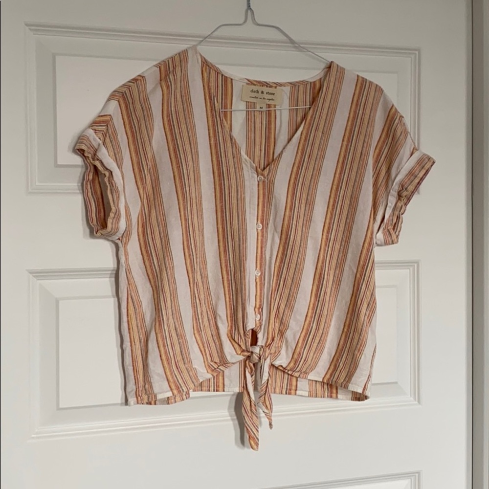Striped casual blouse